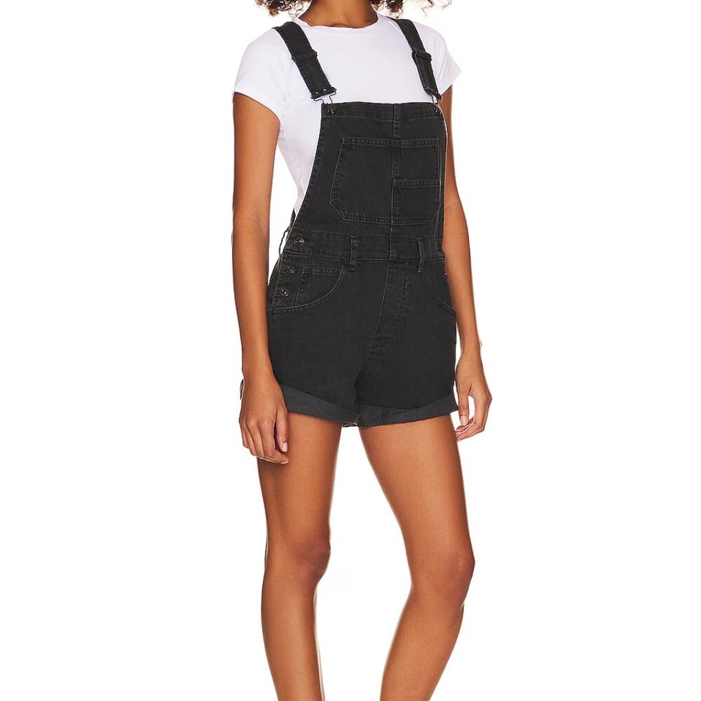 Free People We The Free Ziggy Shortall Size Small Black